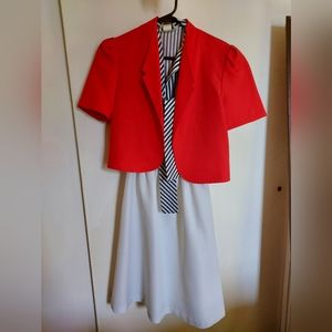 Vintage dress and blazer